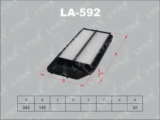 Воздушный фильтр LYNXAUTO LA-592