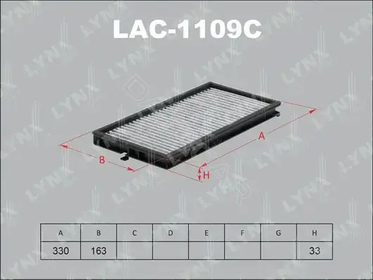 Фильтр салонный LYNXAUTO LAC-1109C