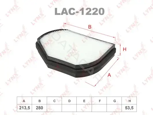 Фильтр салонный LYNXAUTO LAC-1220