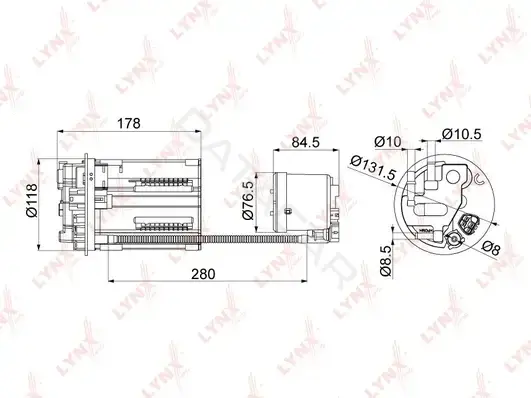 Топливный фильтр LYNXAUTO LF-1004M