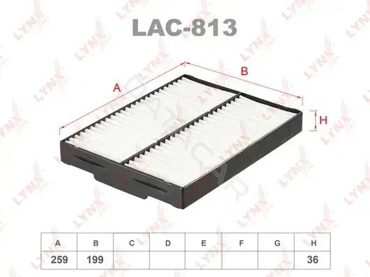 Фильтр салонный LYNXAUTO LAC-813