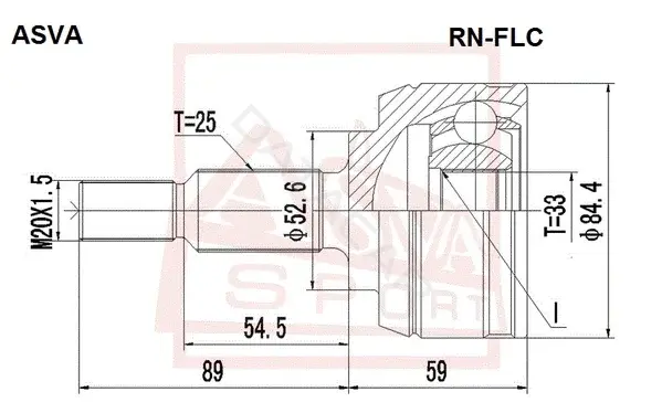 Шрус ASVA RN-FLC
