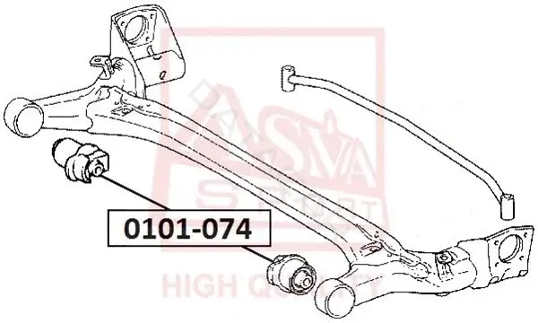 Сайлентблок рычага ASVA 0101-074