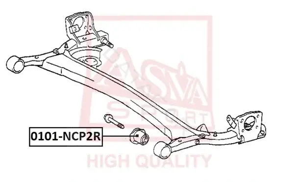 Сайлентблок рычага ASVA 0101-NCP2R