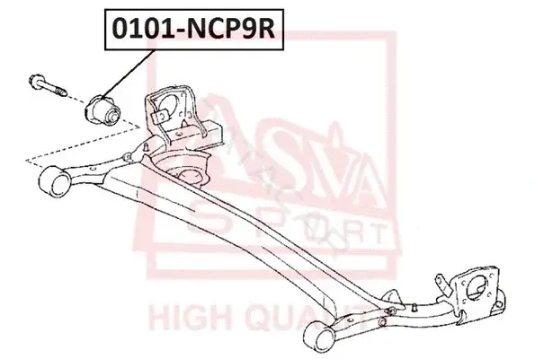 Сайлентблок рычага ASVA 0101-NCP9R