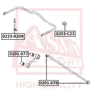 Опора амортизатора ASVA 0203-C23