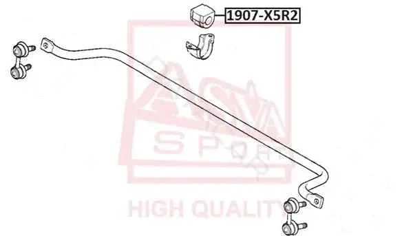Втулки стабилизатора ASVA 1907-X5R2