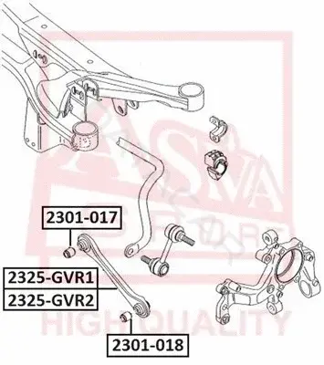 Сайлентблок рычага ASVA 2301-017