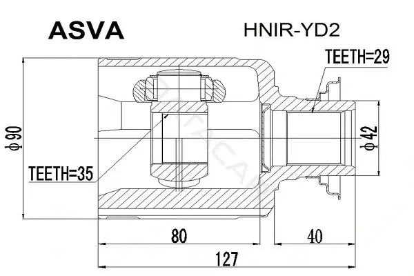 Шрус ASVA HNIR-YD2