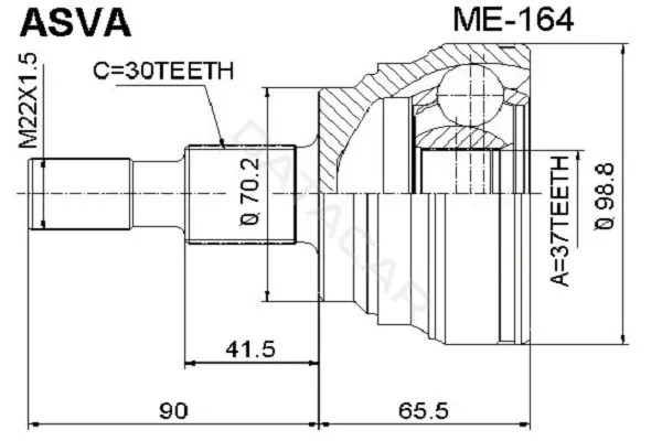 Шрус ASVA ME-164