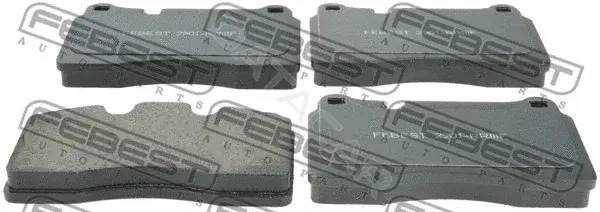 Тормозные колодки FEBEST 2901-RRIIIF