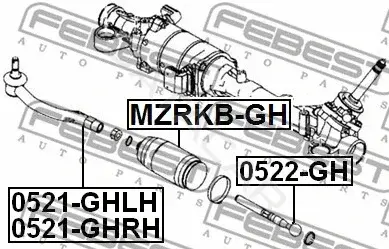 Рулевая тяга FEBEST 0522-GH