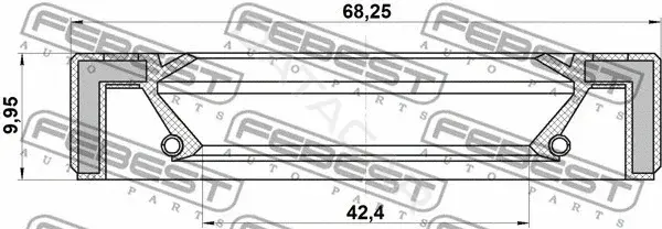 Сальник полуоси FEBEST 95GAW-44680909X