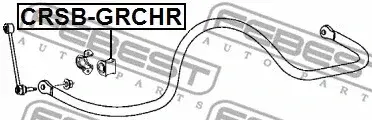Втулки стабилизатора FEBEST CRSB-GRCHR