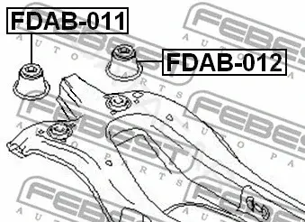 Сайлентблок рычага FEBEST FDAB-011