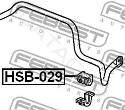 Втулки стабилизатора FEBEST HSB-029