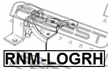 Подушка двигателя (Опора) FEBEST RNM-LOGRH