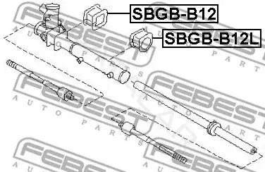 Сайлентблок рулевой рейки FEBEST SBGB-B12L