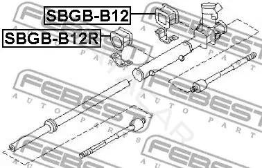 Сайлентблок рулевой рейки FEBEST SBGB-B12R