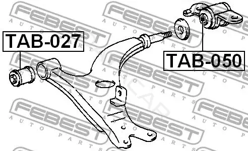 Сайлентблок рычага FEBEST TAB-027