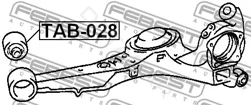 Сайлентблок рычага FEBEST TAB-028