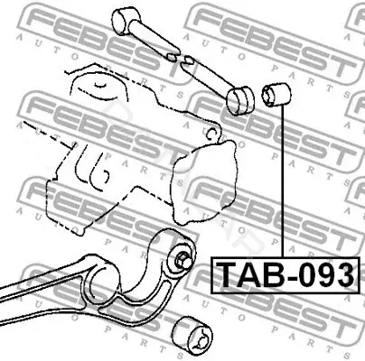 Сайлентблок рычага FEBEST TAB-093