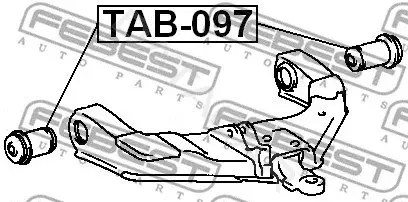 Сайлентблок рычага FEBEST TAB-097