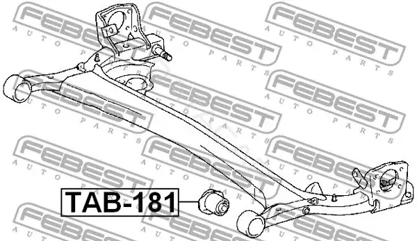 Сайлентблок балки / подрамника FEBEST TAB-181