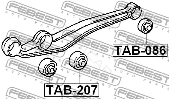 Сайлентблок рычага FEBEST TAB-207