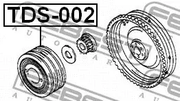 Шкив коленвала FEBEST TDS-002
