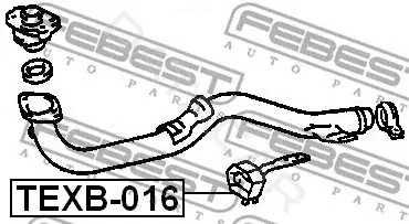 Крепление глушителя FEBEST TEXB-016