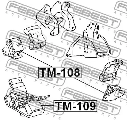 Подушка двигателя (Опора) FEBEST TM-108