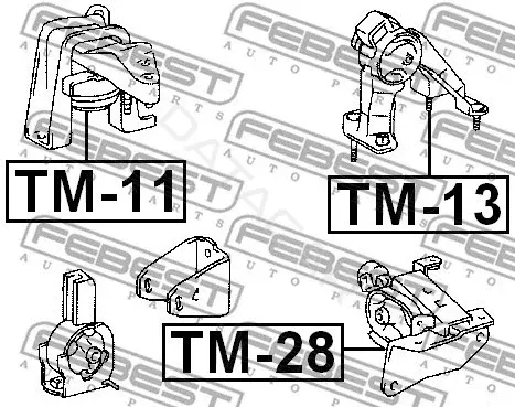 Подушка двигателя (Опора) FEBEST TM-11