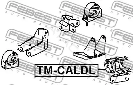 Подушка двигателя (Опора) FEBEST TM-CALDL