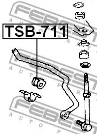 Втулки стабилизатора FEBEST TSB-711