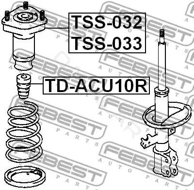 Опора амортизатора FEBEST TSS-033