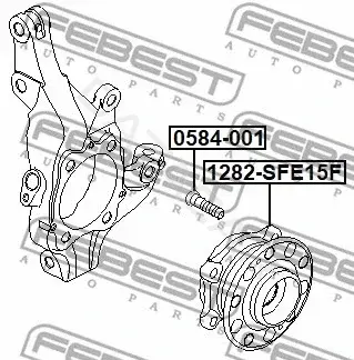 Подшипник ступицы FEBEST 1282-SFE15F