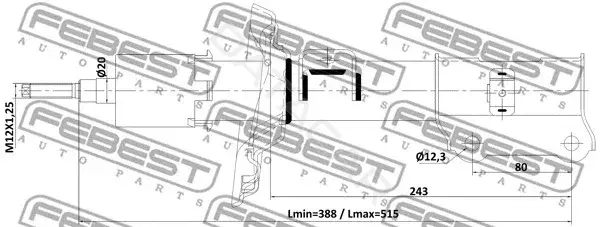 Амортизаторы FEBEST 12110-011FL