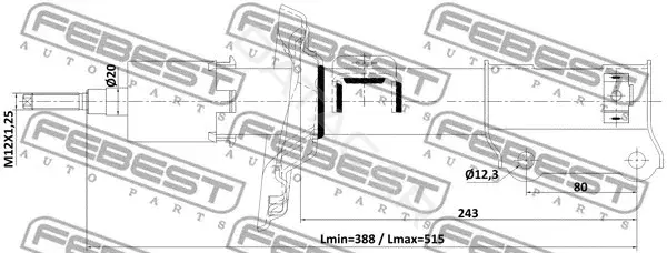 Амортизаторы FEBEST 12110-011FR