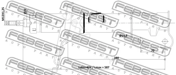 Амортизаторы FEBEST 12110-017FL