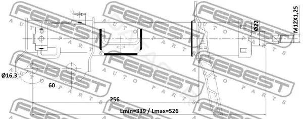 Амортизаторы FEBEST 22110-002FL