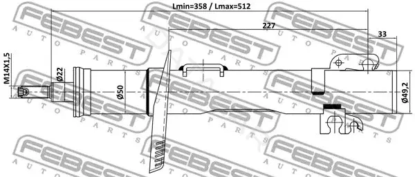 Амортизаторы FEBEST 23110-004F