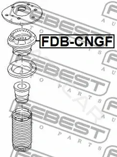 Опора амортизатора FEBEST FDB-CNGF