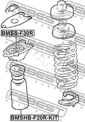 Пыльники и отбойники амортизатора FEBEST BMSHB-F20R-KIT
