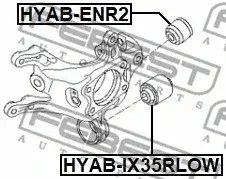 Втулки стабилизатора FEBEST HYAB-IX35RLOW