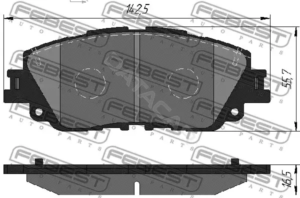 Тормозные колодки FEBEST 0101-GSV70F