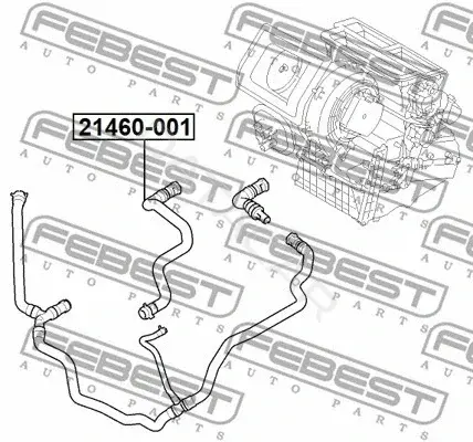 Фланец охлаждающей жидкости FEBEST 21460-001