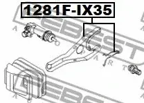 Вилка сцепления FEBEST 1281F-IX35