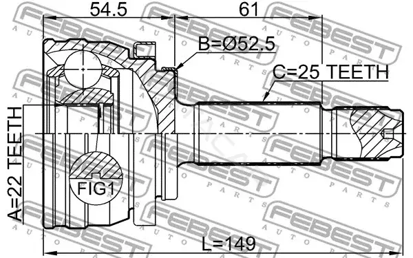 Шрус FEBEST 1210-H517