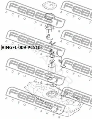 Прокладка датчика уровня топлива FEBEST RINGFL-009-PCS10